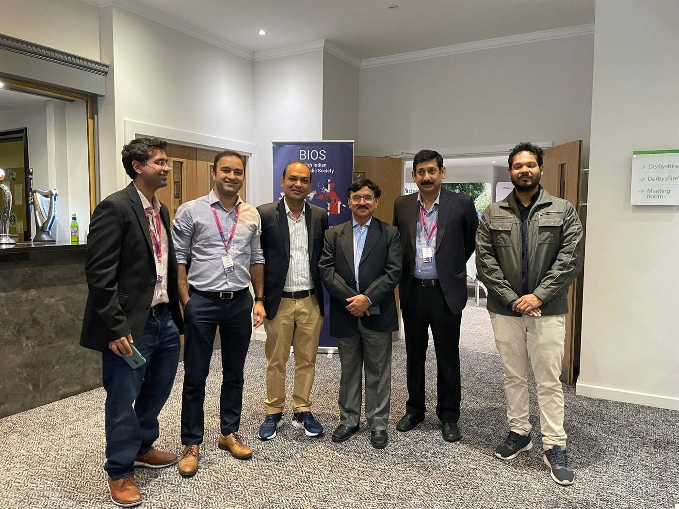 Surgeons at the British Indian Orthopaedic Society meeting, 2022